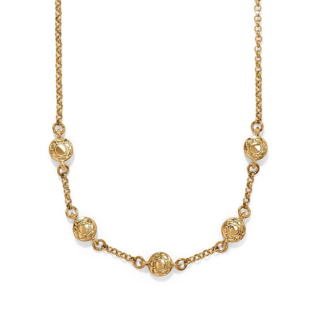 NEW BRIGHTON women's sydney poppy short necklace in gold